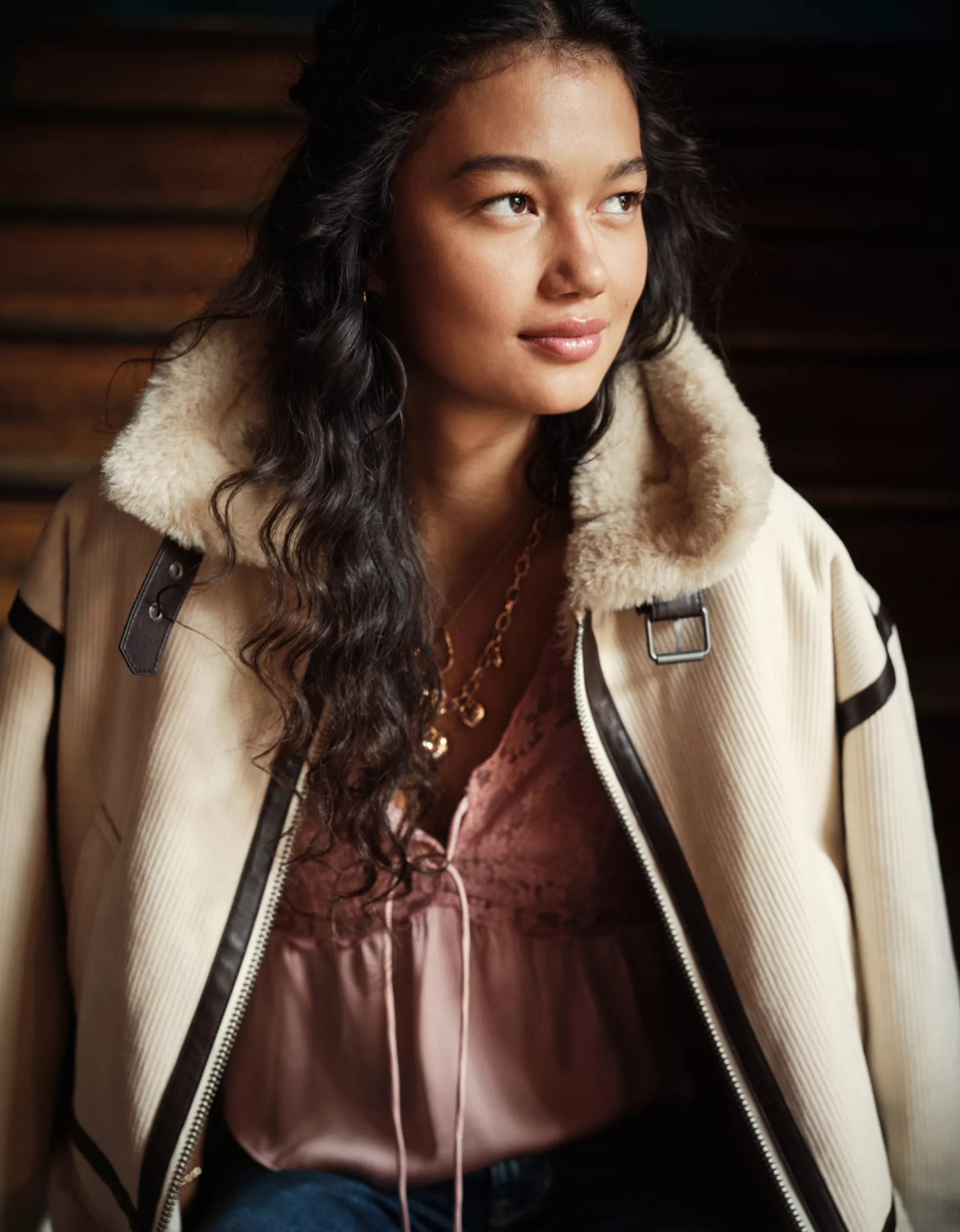 AE Cropped Corduroy Bomber Jacket | American Eagle Outfitters (US & CA)