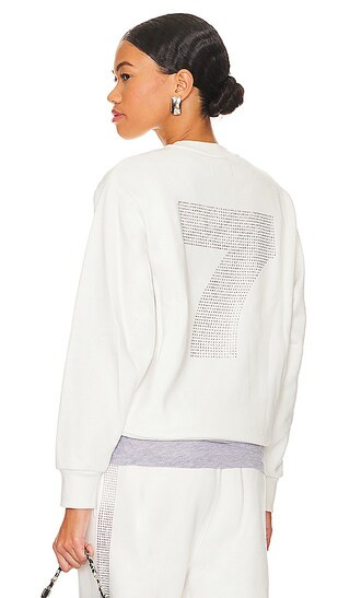 Organic Fitted Crewneck in White Alyssum | Revolve Clothing (Global)