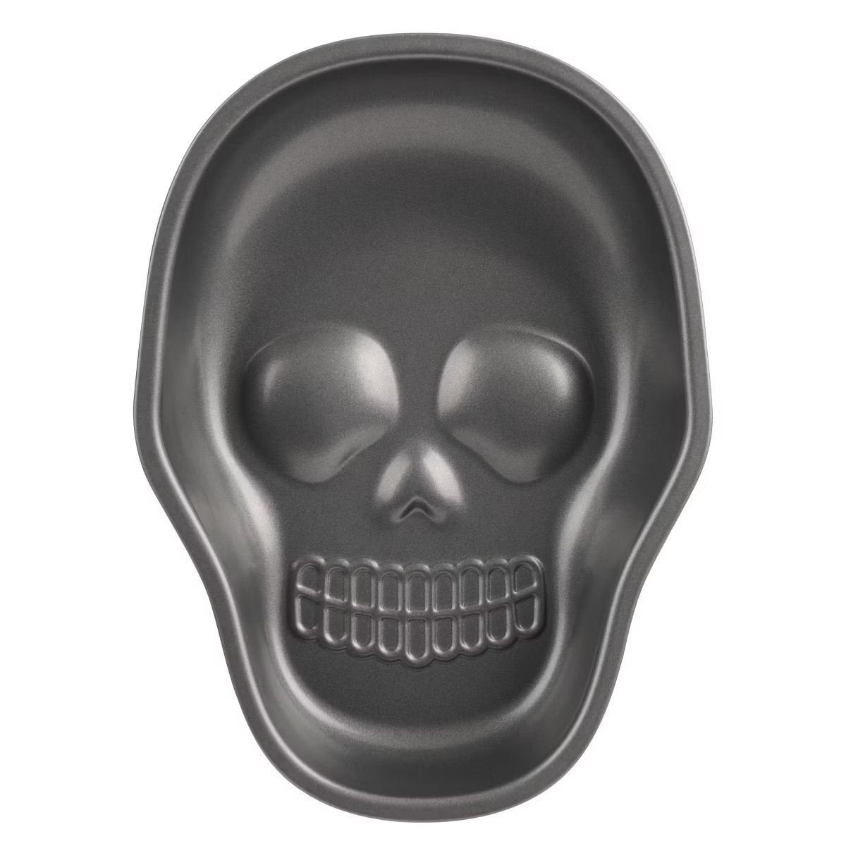 Trudeau 9.45" Skull Shaped Cake Pan Dark Gray | Target