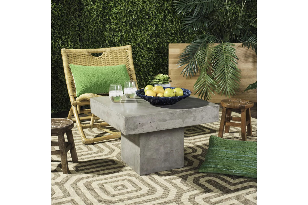 Tallen Indoor/Outdoor Modern Concrete Coffee Table | Ashley Homestore