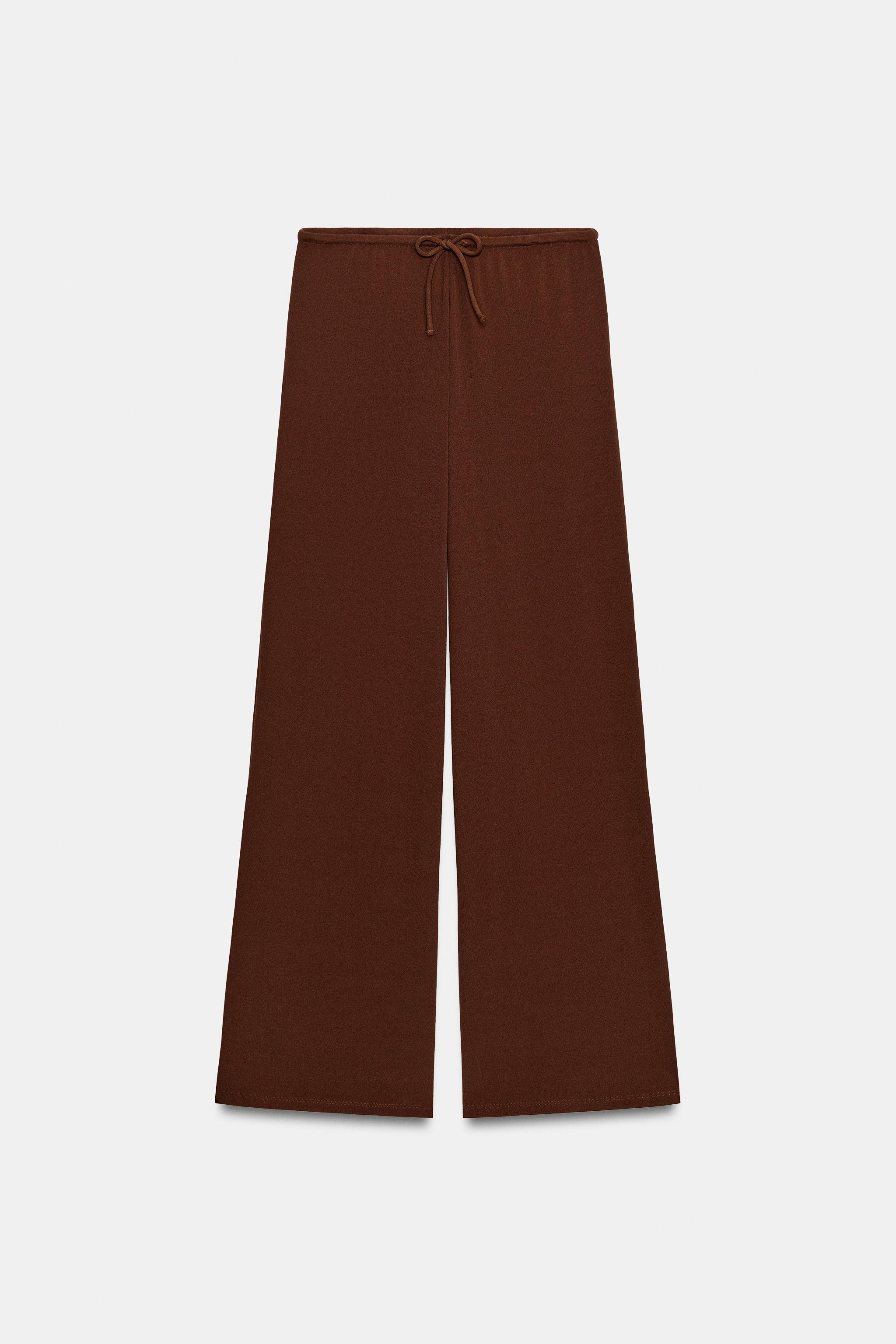TEXTURED PALAZZO TROUSERS | Zara UK