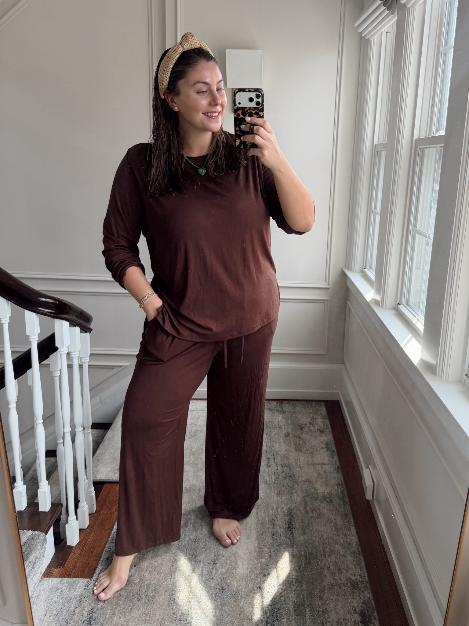 Wearing size XXL in matching set 

#LTKootd #LTKSeasonal #LTKMidsize