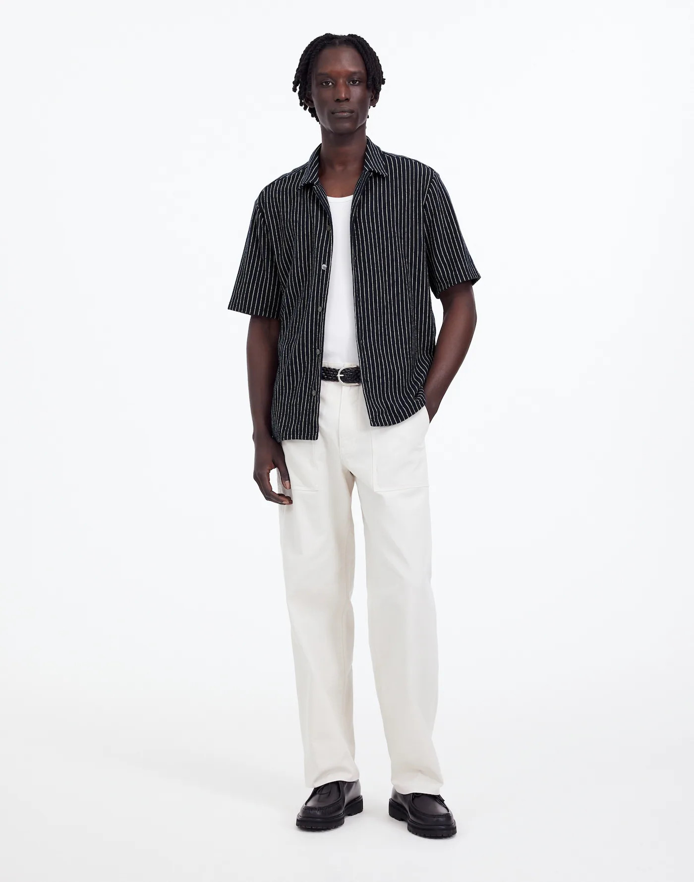 Textured Camp Collar Shirt | Madewell | Madewell