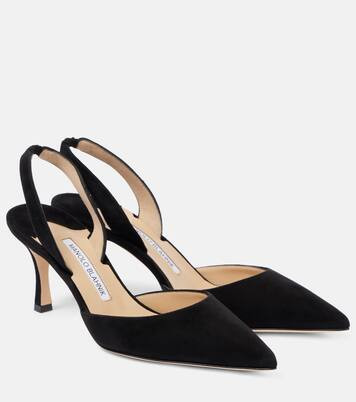 Carolyne 70 suede slingback pumps | Mytheresa (UK)