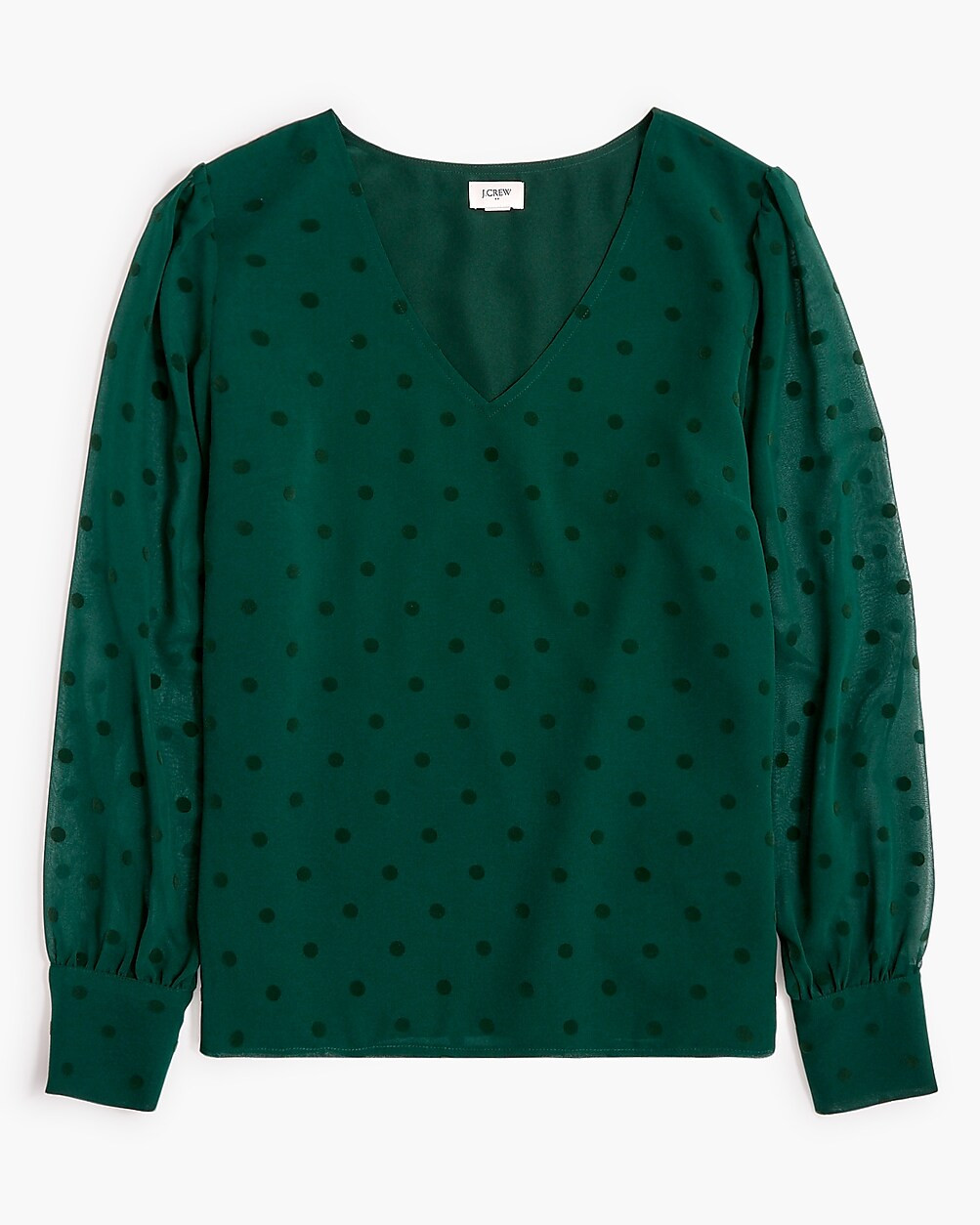 Chiffon dotted top | J.Crew Factory