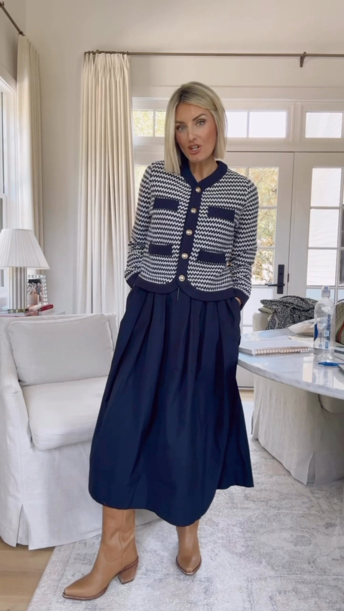 I added a striped cardigan over the dress! Love how this look turned out! Wearing XS in dress & S in cardigan! #WalmartPartner #WalmartFashion @WalmartFashion

Loverly Grey, Walmart, fall dress, workwear, fall outfit

#LTKStyleTip #LTKSeasonal