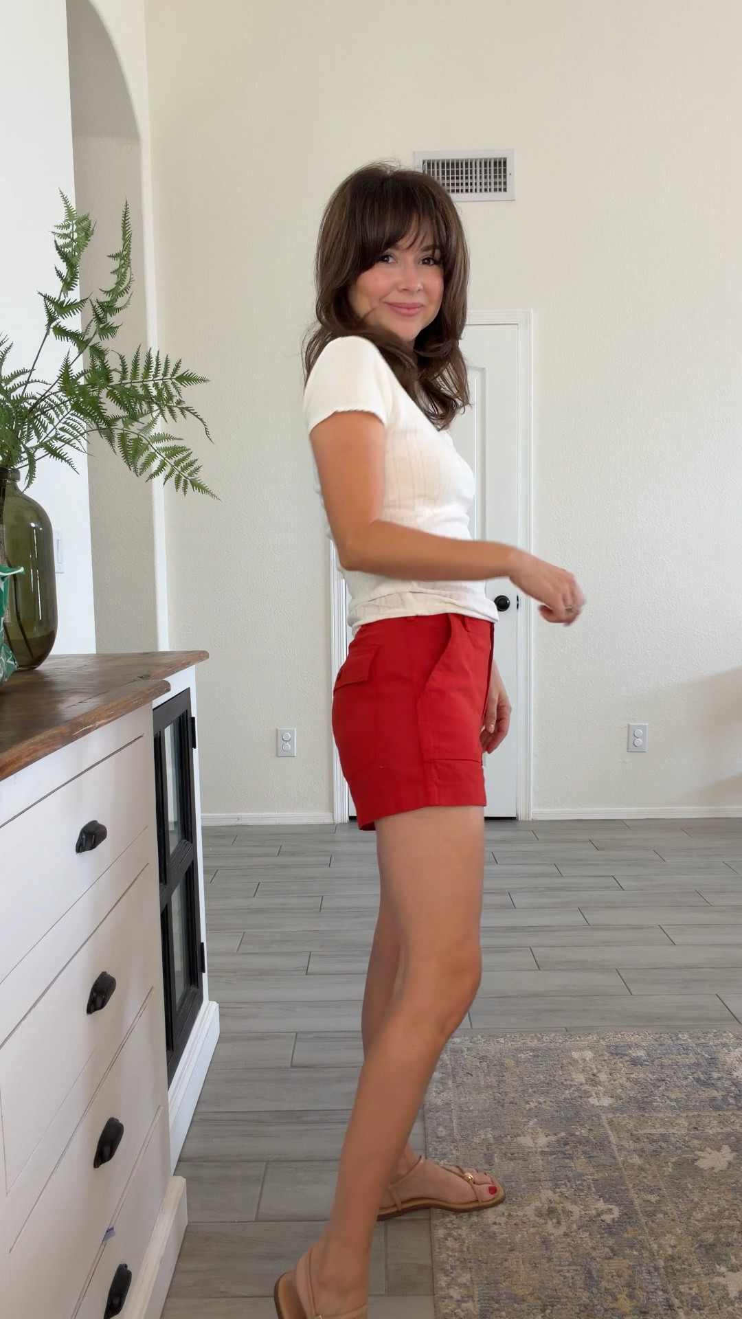 Red shorts always make the outfit look way more expensive than it is. ❤️
These are lightweight, petite-friendly, and such an easy way to make a basic tee feel styled without trying too hard. Perfect for summer mom life, vacation outfits, or everyday errands.

5’2 petite-friendly outfit • casual summer outfit • mom style • red shorts outfit • easy everyday look

#LTKgrwm #LTKootd #LTKPetite

Comment SHOP below to receive a DM with the link to this post on my LTK ⬇ https://liketk.it/6cAHX