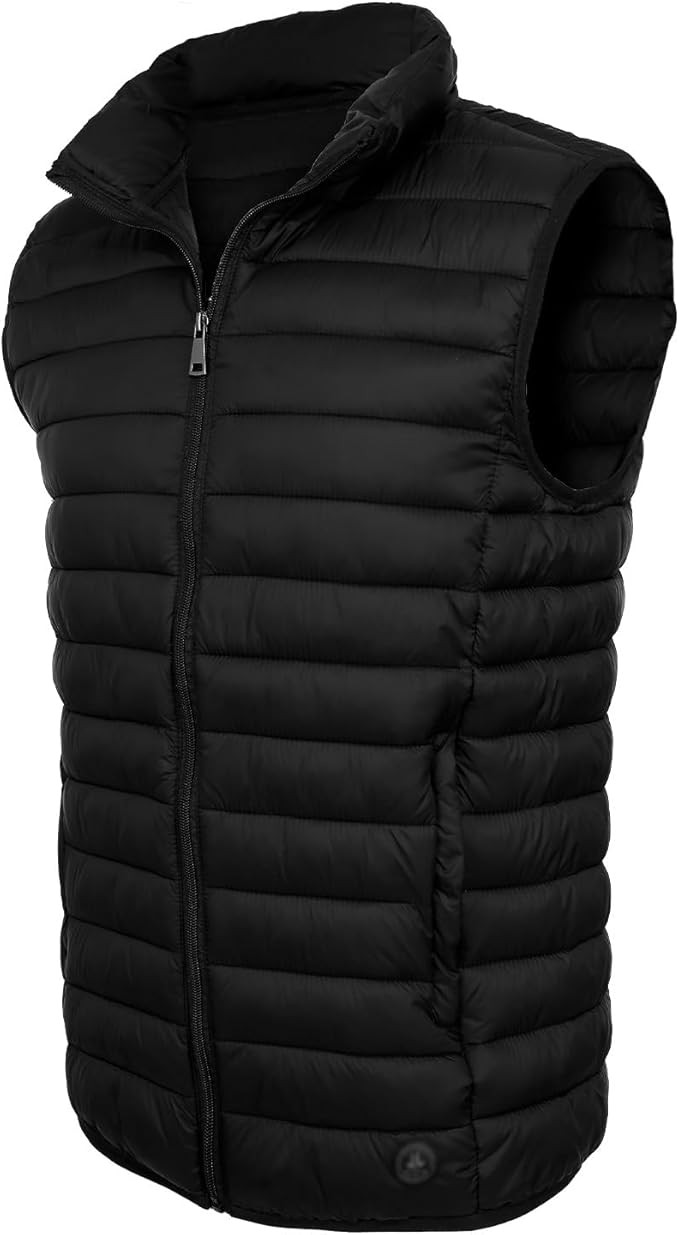 Xsylxgc Men's Lightweight Puffer Vest Insulated Down Vest Water-resistant Outdoor Sleeveless Jack... | Amazon (US)