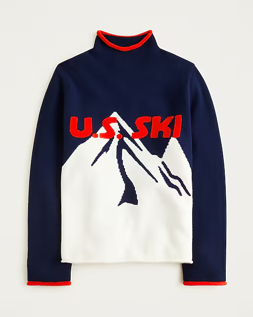 U.S. Ski & Snowboard by J.Crew Alps Rollneck™ sweater in wool | J. Crew US