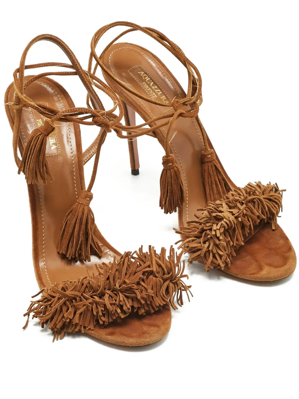 Aquazzura Wild Thing sandals - Brown | Farfetch Global