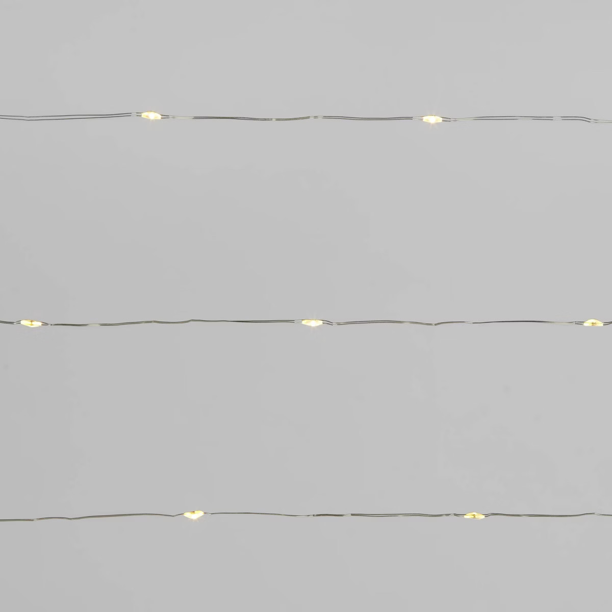 30ct Battery Operated LED Christmas Dewdrop Fairy String Lights Warm White with Silver Wire - Won... | Target