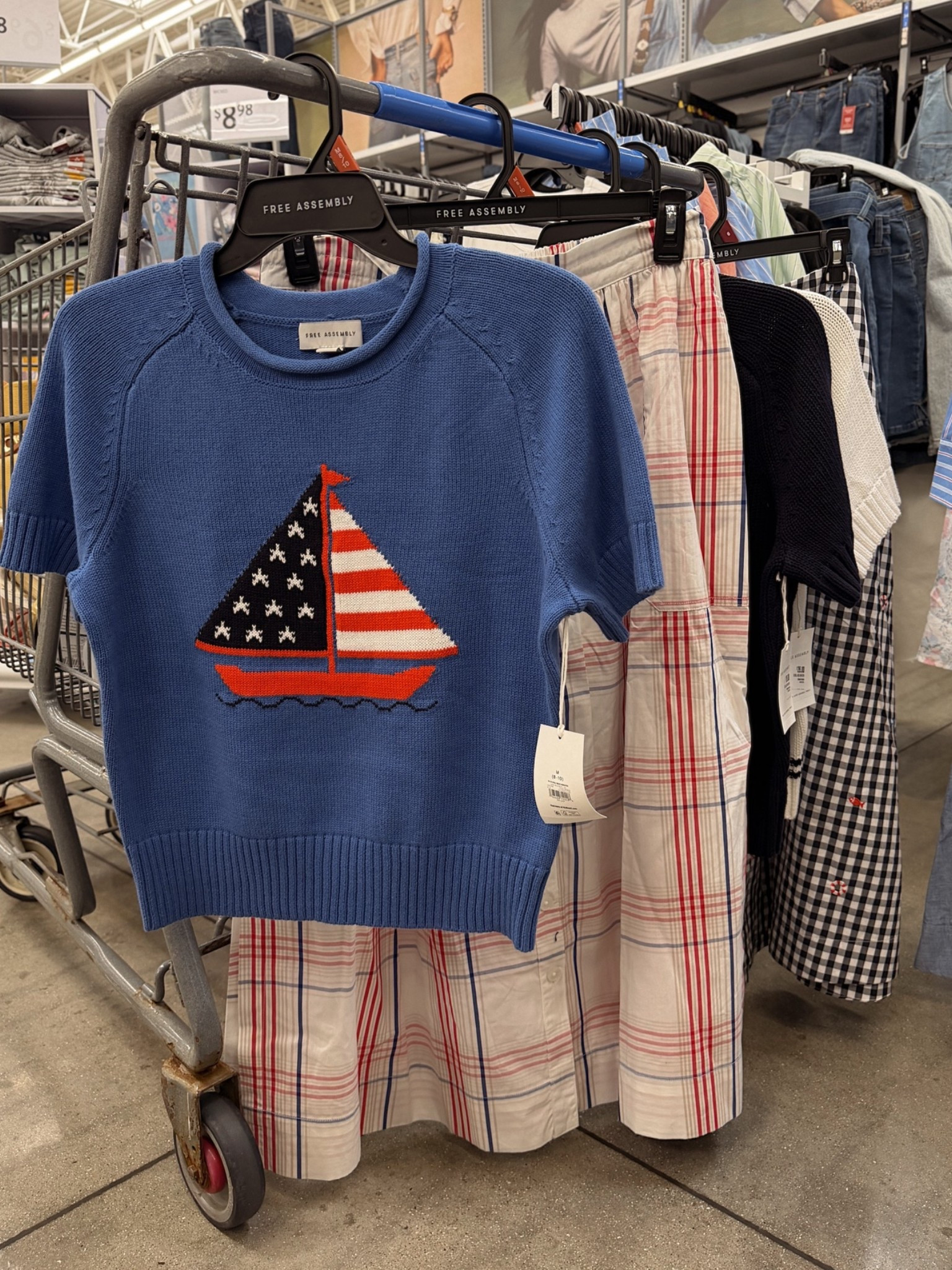 Cozy cottage flag Americana closet finds 🇺🇸