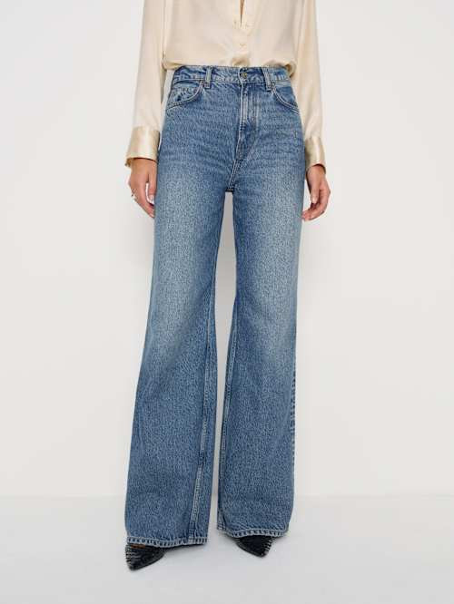 Cary High Rise Slouchy Wide Leg Jeans | Reformation (Global)