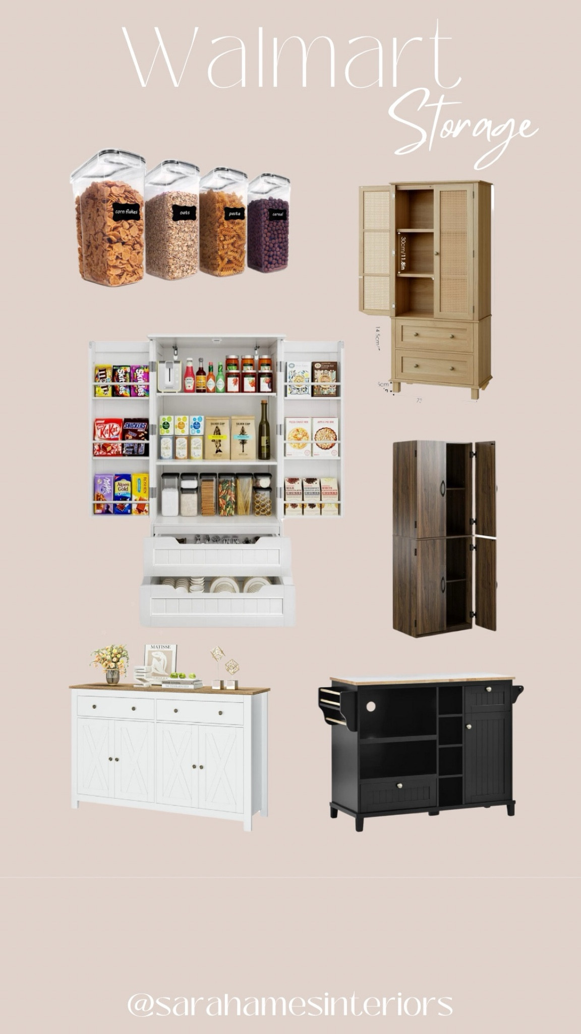 Walmart Storage Ideas! 
#walmarthome #walmartsale #kitchen #pantry #organization

#LTKhome #LTKstyletip #LTKsalealert