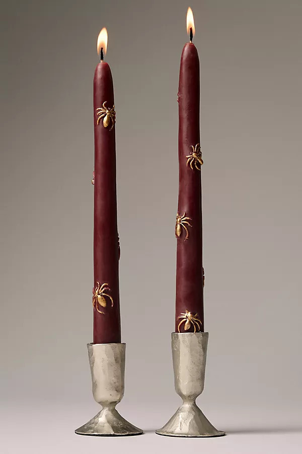 Mystic Icon Taper Candles, Set of 2: Spider Edition | Anthropologie (US)