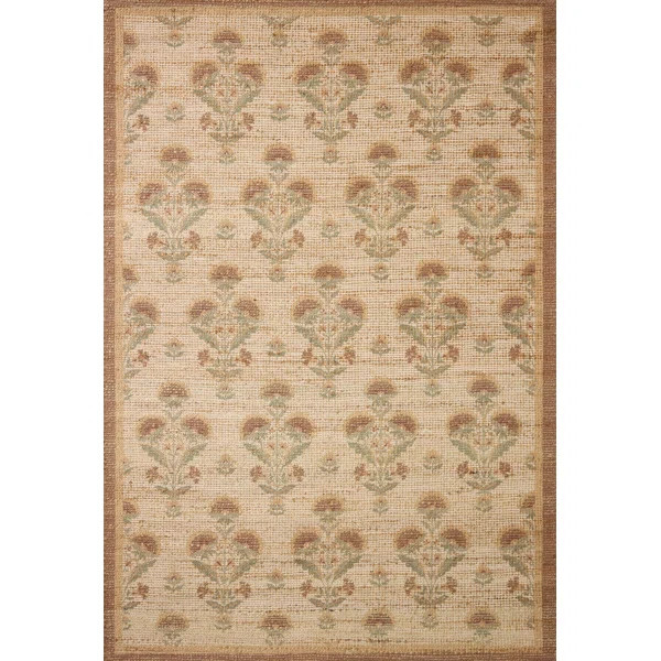 Chris Loves Julia x Loloi Rue Wheat / Sage Area Rug | Wayfair North America