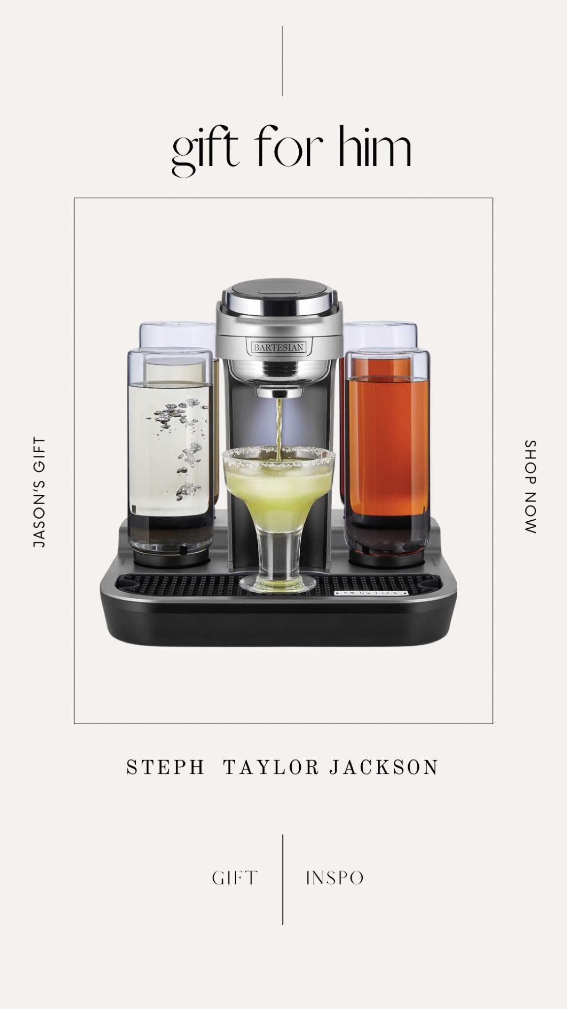 The Bartesian has been our favorite gift from last year! I’m linking it for you guys. We use it weekly and it’s amazing for hosting parties. Gift it to yourself or to a friend! 

#LTKSeasonal #LTKGiftGuide #LTKHoliday