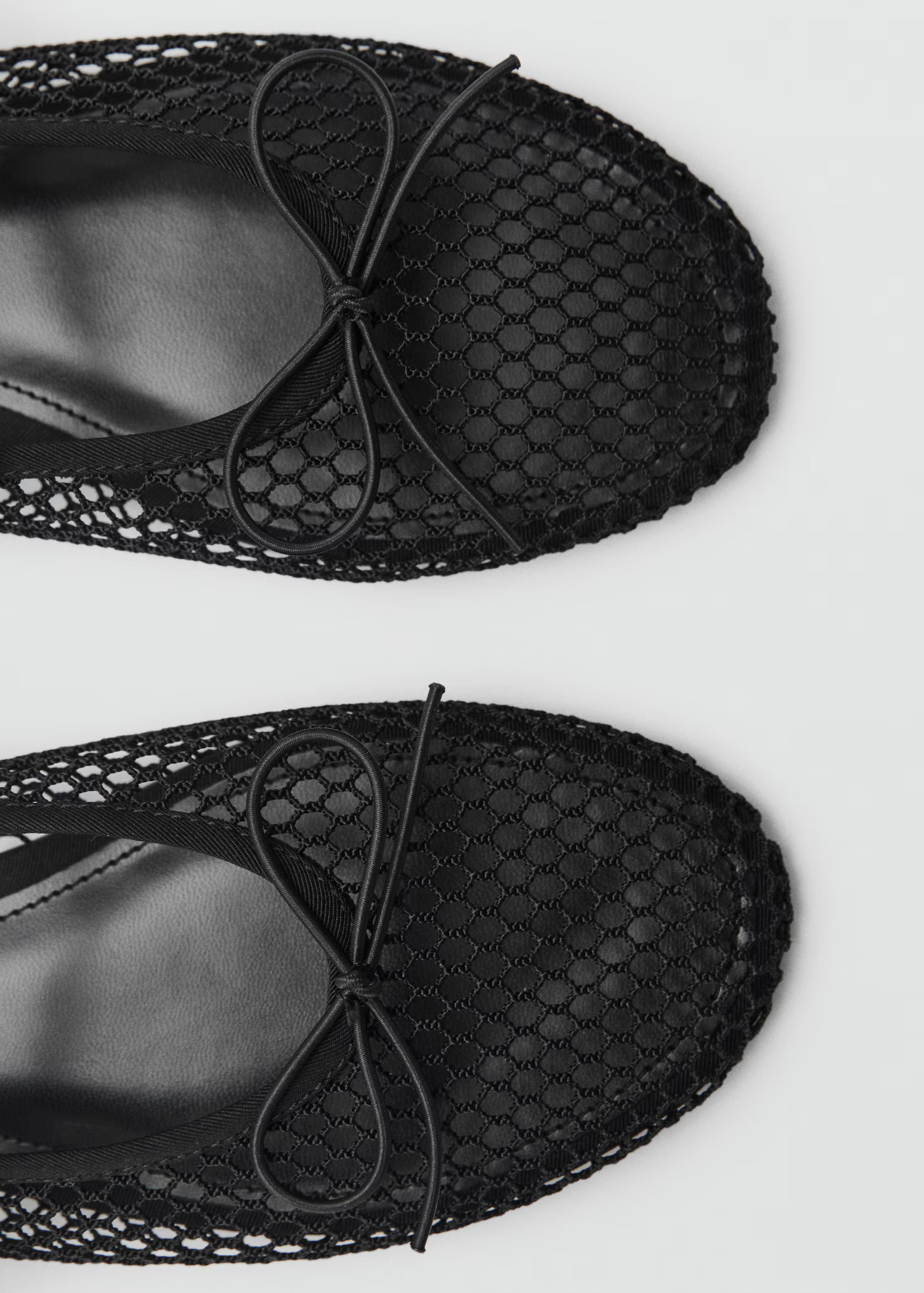 Mesh ballerina flats with buckle strap - Women | MANGO United Kingdom | MANGO (UK)