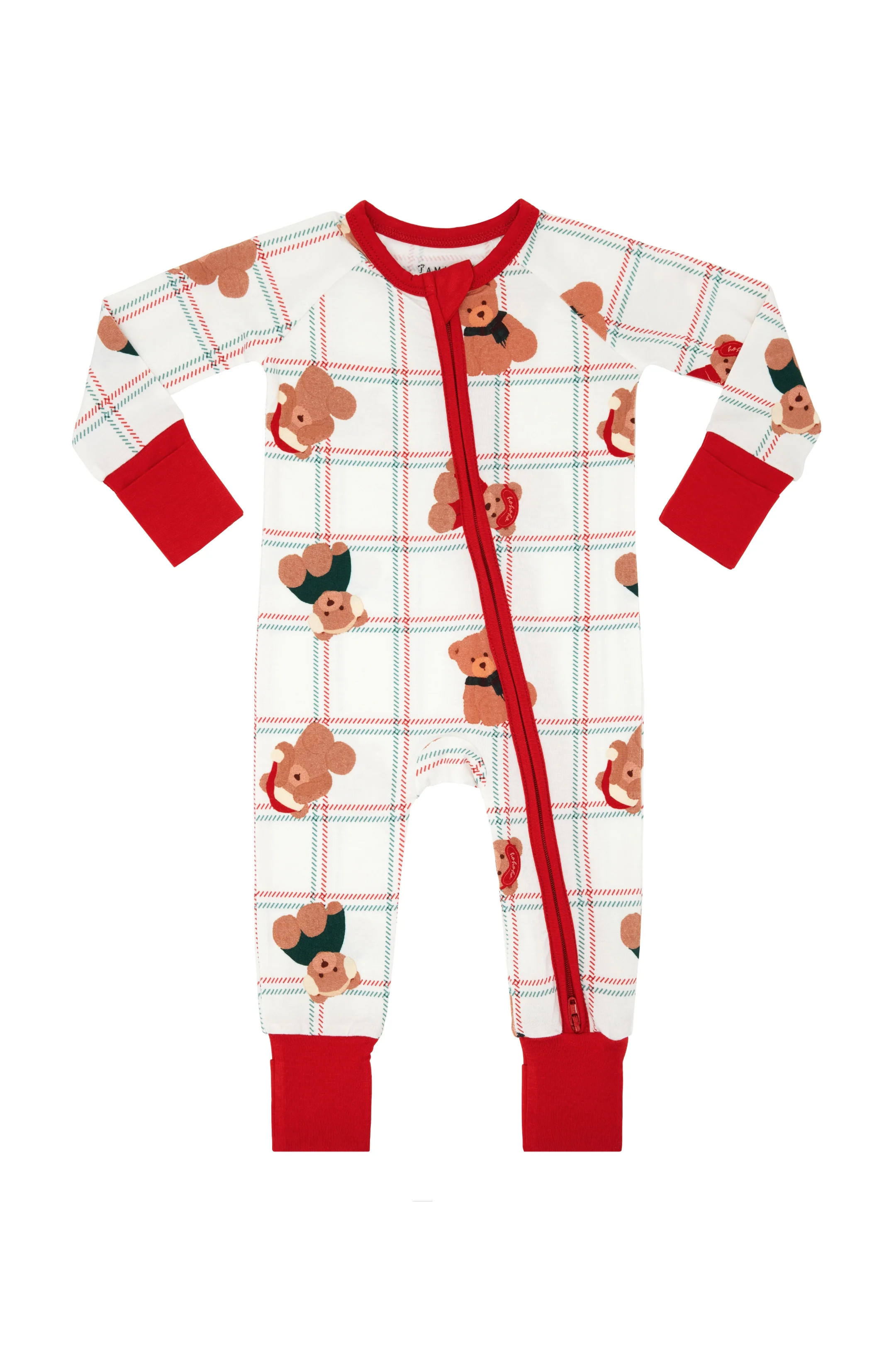 Cozy Christmas Bears Zipper Romper | Bamboo Baby Pajamas | In My Jammers | In My Jammers