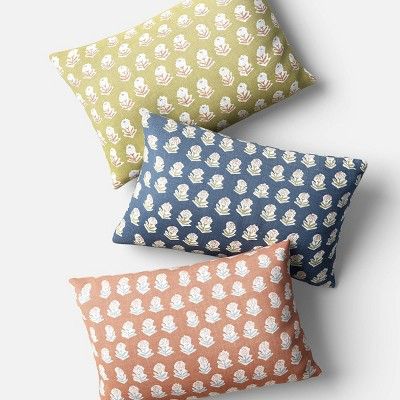 Block Print Lumbar Throw Pillow - Threshold™ | Target