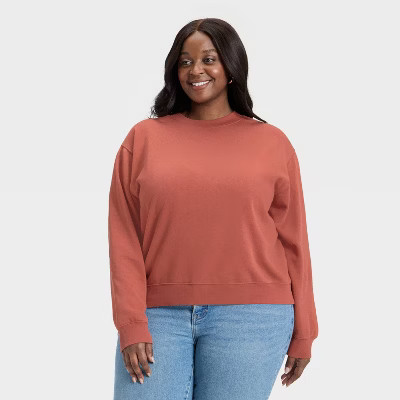 Women's Pullover Sweatshirt - Universal Thread™ Rust S | Target