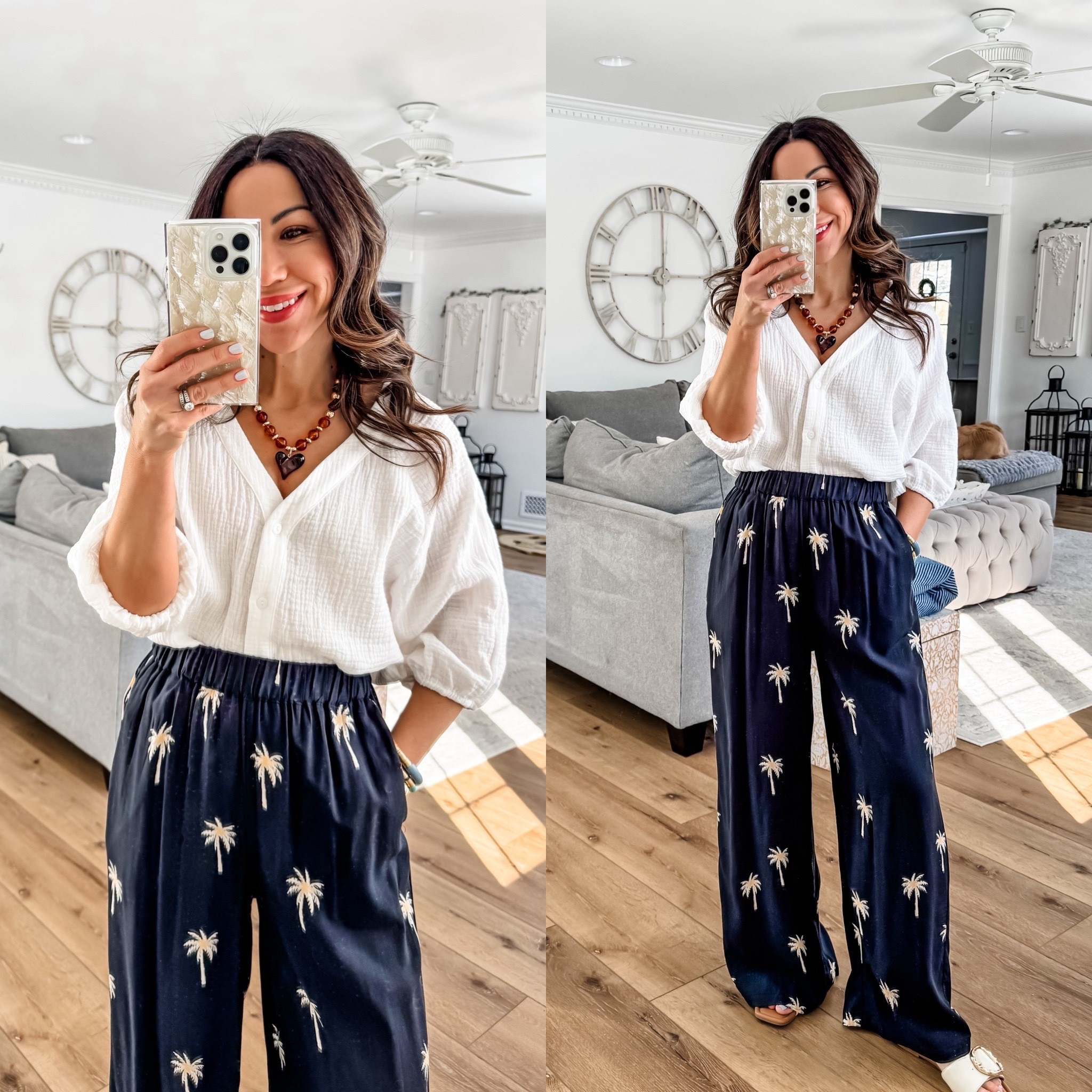 Cupshe codes: TAMMY15 for 15% off $65 or 
Fashion20 for 20% off $135. Bracelets code HOUSEOFLEO20. Small white gauze top. Small pants.  Vacation outfits.



#LTKOver40 #LTKSaleAlert