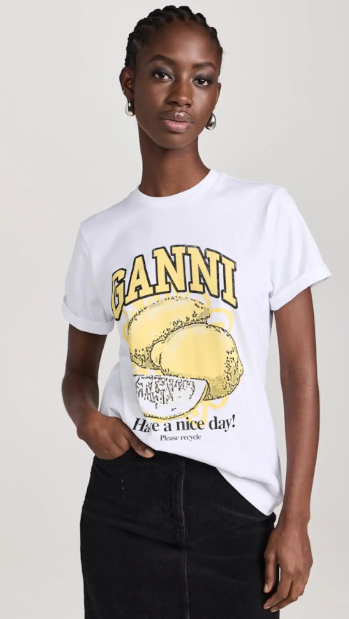 Basic Jersey Lemon Relaxed T-Shirt | Shopbop