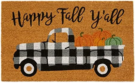 Elrene Home Fashions Farmhouse Living Coir Outdoor Doormat, Natural Entry Mat, Front Door Decor, ... | Amazon (US)