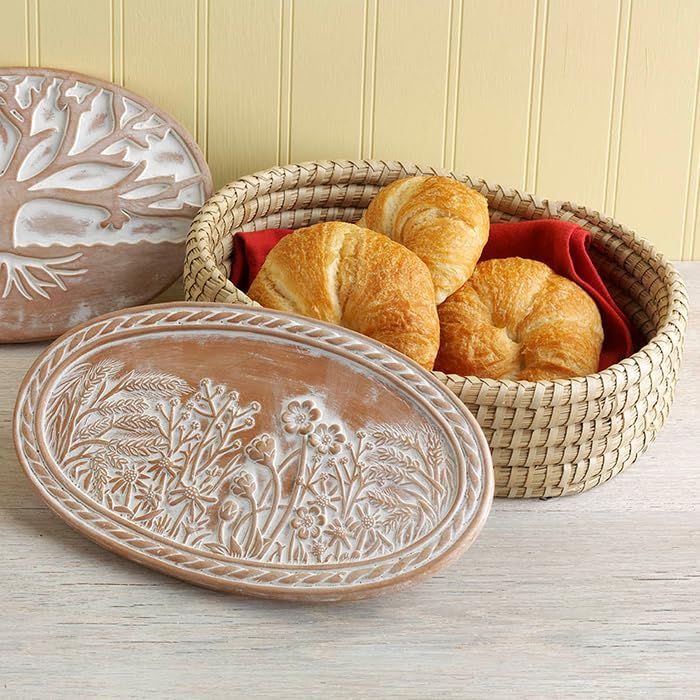 Bread Warmer Basket with Stone - Bread Basket for Serving Tortilla, Sourdough, Bakers Gift, Warmi... | Amazon (US)