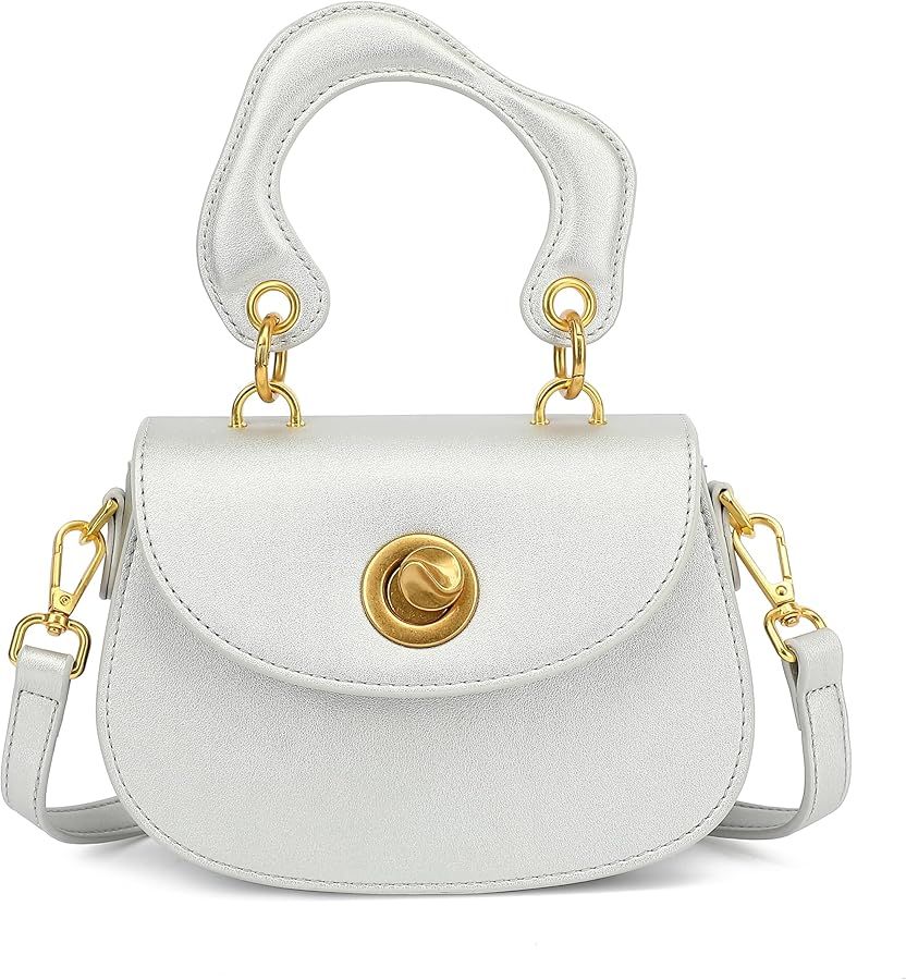 Scarleton Crossbody Bags for Women, Purses for Women, Satchel Shoulder Bag, Lightweight Gold Chai... | Amazon (US)