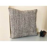 Kilim Pillow -24x24 Cushion Cover -Grey Throw -House Decoration -Large Carpet -Couch Case -Ethnic Fo | Etsy (US)