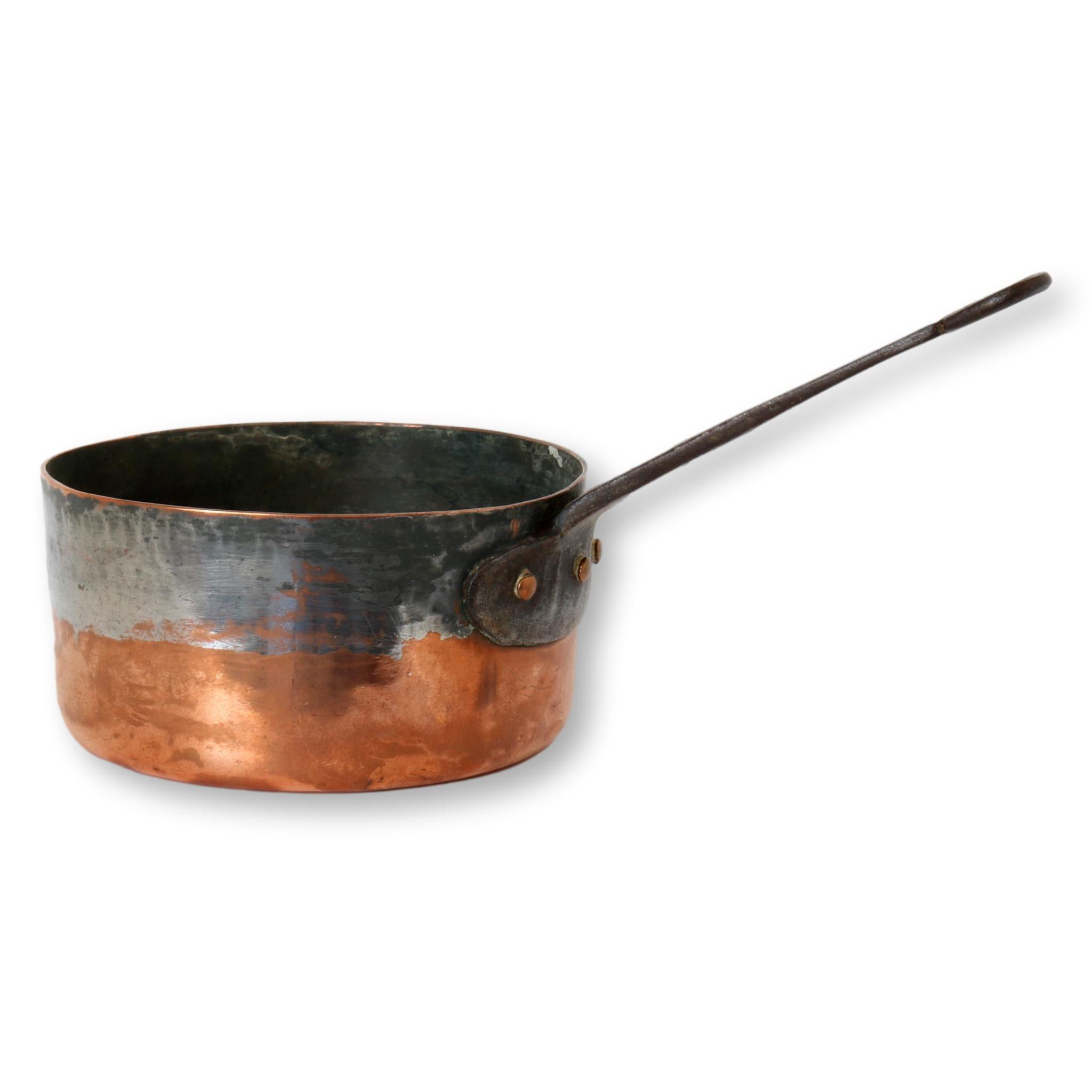 Antique Rustic Copper Pan - New England Mercantile - Brown | One Kings Lane