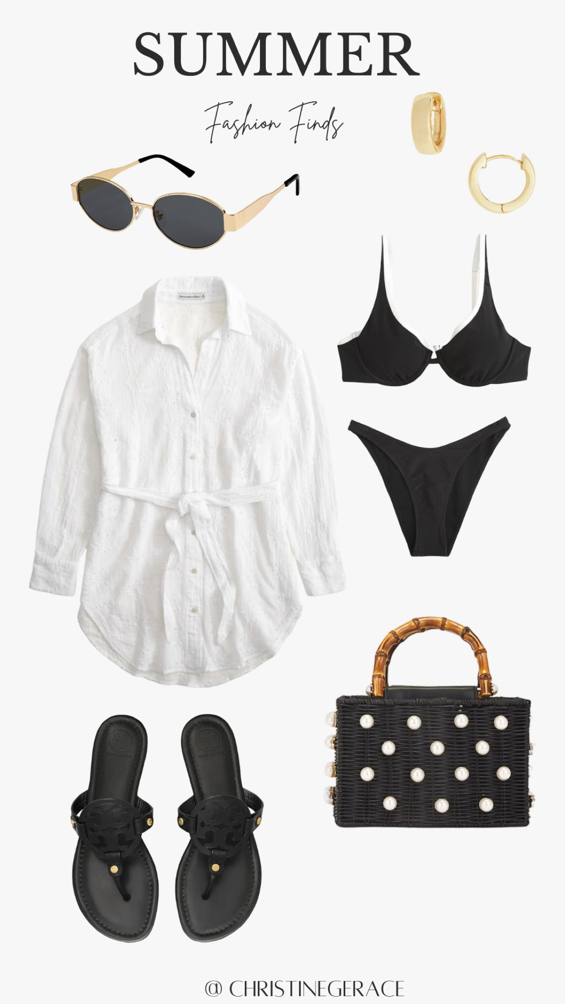 Summer fashion finds ! Summer style, swimwear, coverup, handbag, sandals, sunglasses, earrings 

#christinegerace

#LTKxNSale #LTKSummerSales #LTKStyleTip