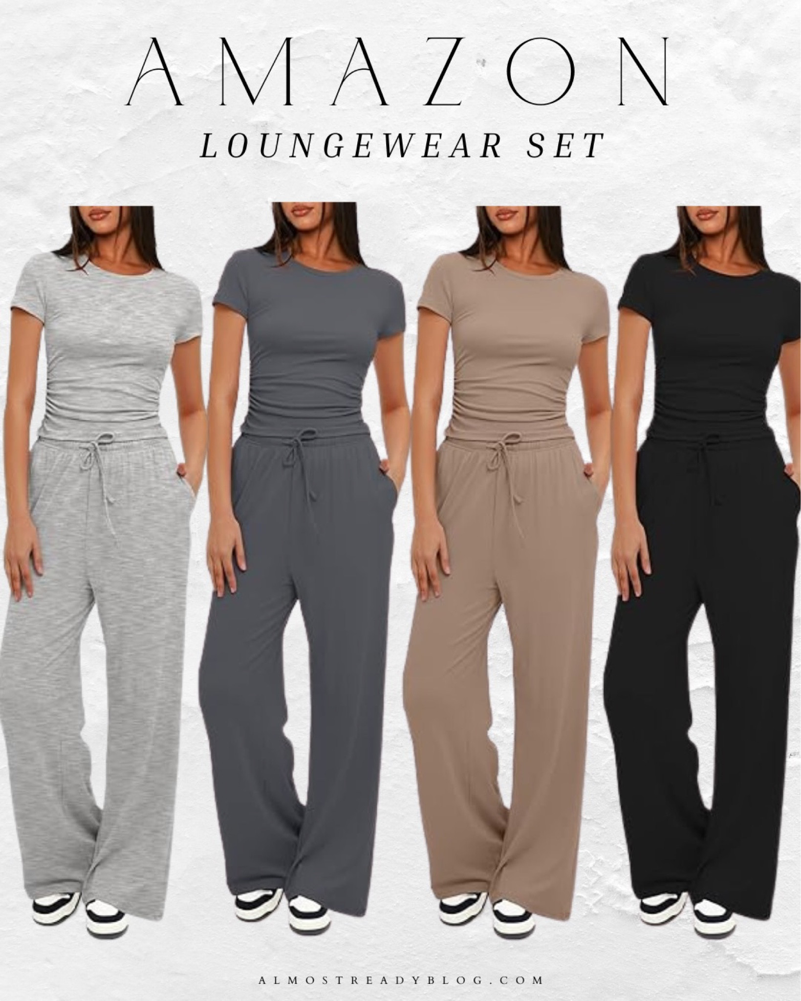 Amazon loungwear set, 2 piece set, two piece set, amazon fashion finds 

#LTKfindsunder50 #LTKfindsunder100
