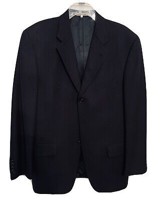Vtg Joseph Abboud Men Blazer Sport Coat Jacket Black Three Button Wool 40R USA  | eBay | eBay US