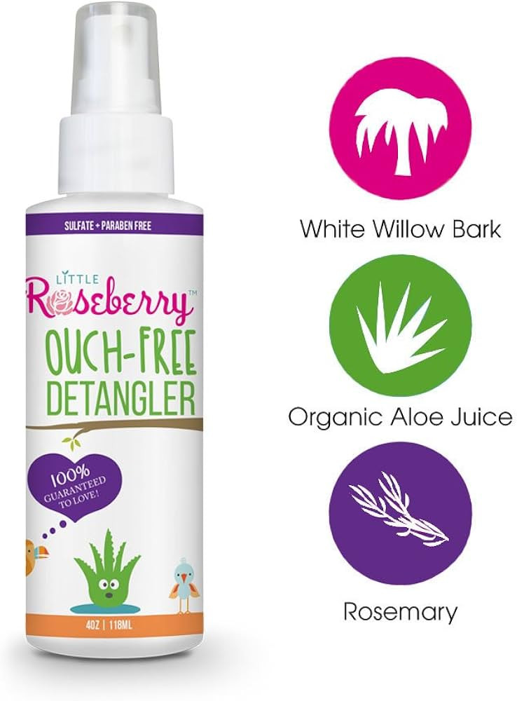 Hair Detangler Spray for Kids. Made with Organic Aloe Vera Juice and Natural Vitamins to Hydrate.... | Amazon (US)