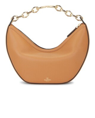 V Logo Gate Small Hobo Bag | FWRD 