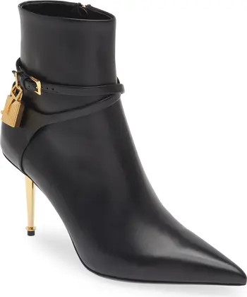 Padlock Pointed Toe Bootie (Women) | Nordstrom
