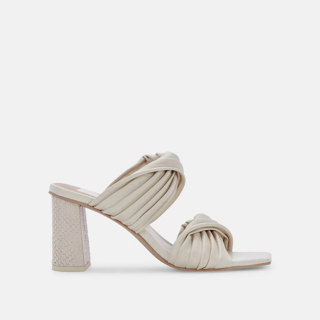 PILTON WIDE HEELS IVORY STELLA | DolceVita.com