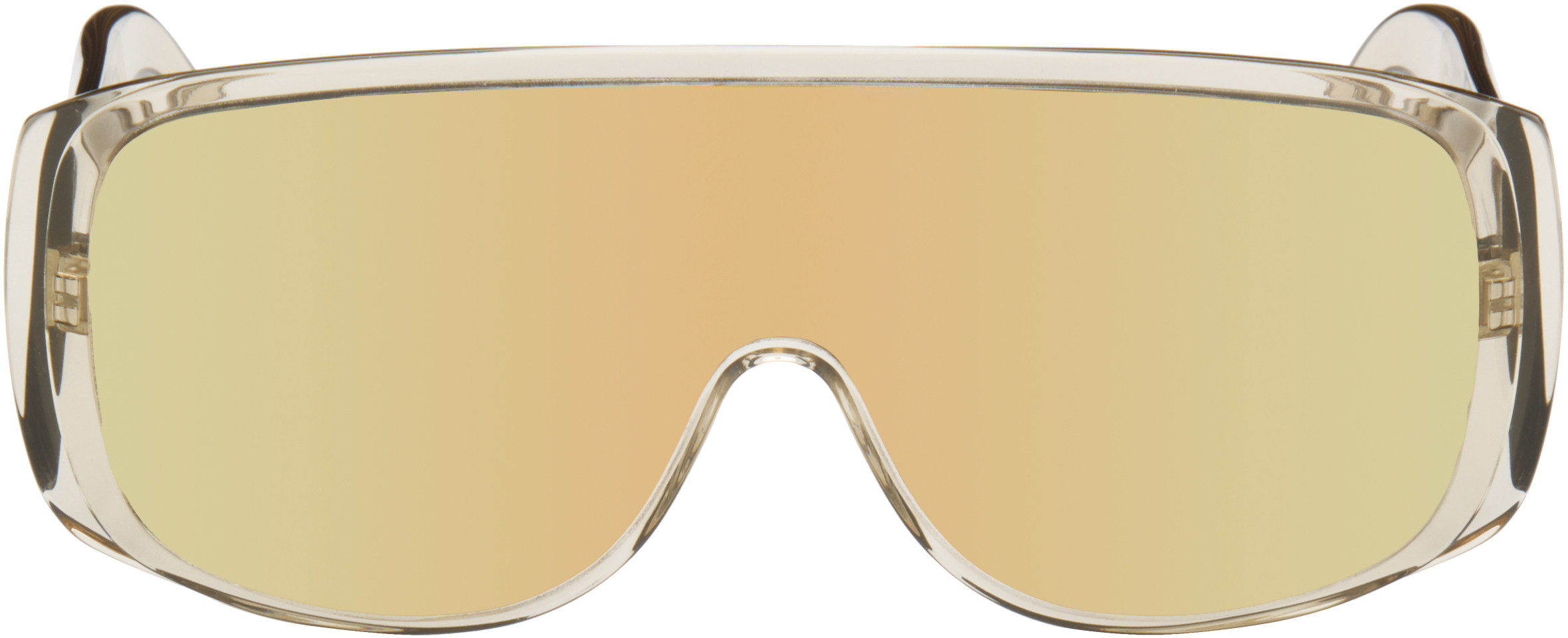 MM6 Maison Margiela Yellow Mask Sunglasses | SSENSE