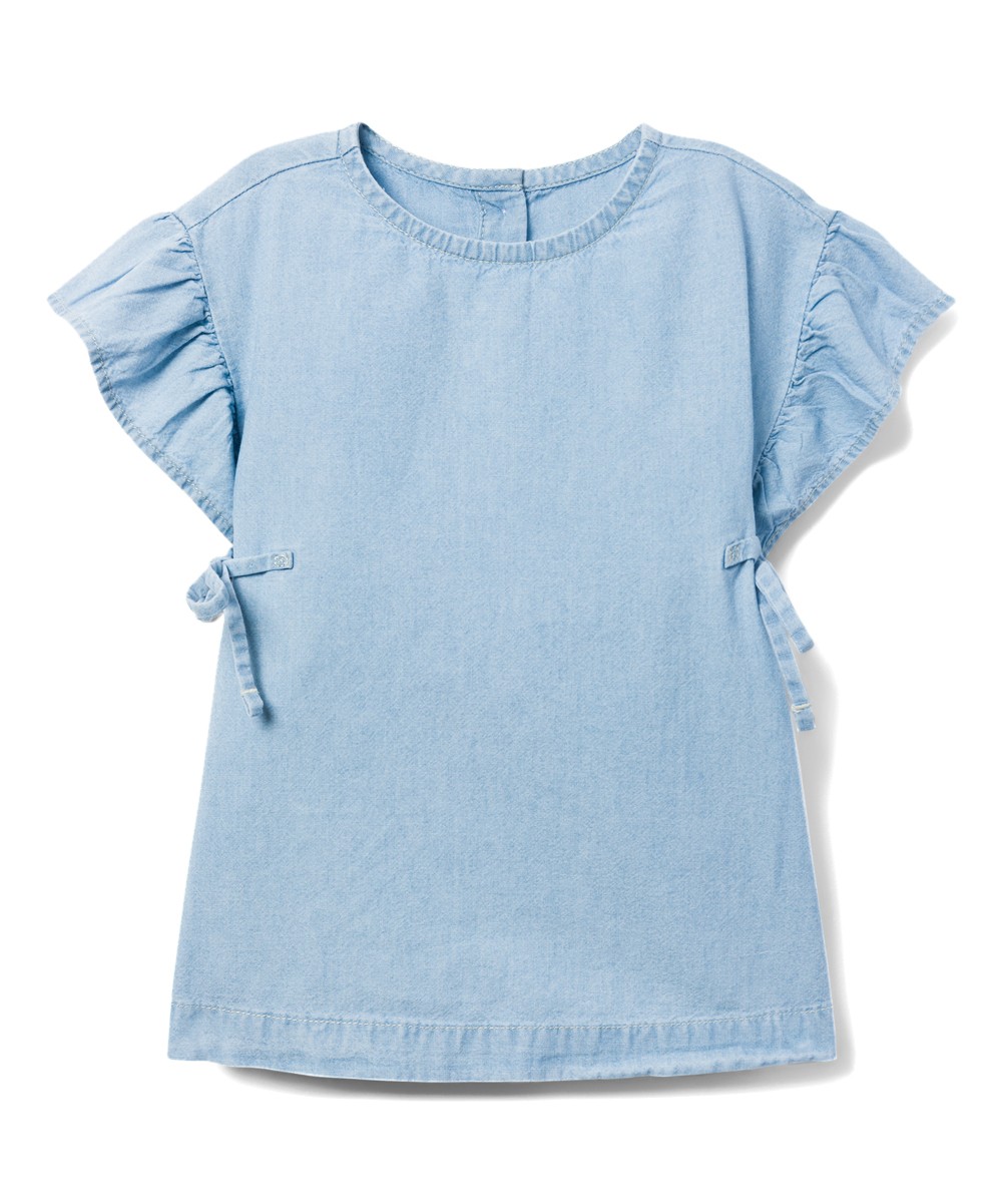 Chambray Ruffle Dress - Newborn, Infant & Toddler | zulily