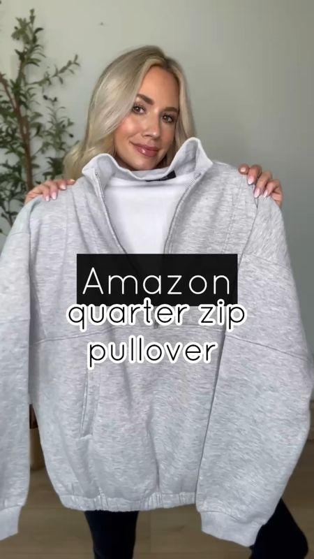 Amazon quarter zip pullover // wearing a small in pullover, small in sports bra top, and xs in seamless leggings. All run tts. Sneakers run tts as well. 


Amazon fashion. Amazon pullover. Fall fashion. Fall outfits. Women’s clothing. Cozy outfits. Athleisure wear.  

#LTKfindsunder50 #LTKSeasonal #LTKVideo