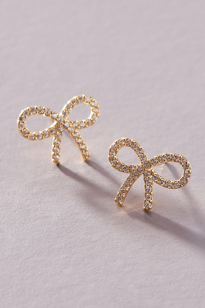 Ribbon Bow Post Earrings | Anthropologie (US)