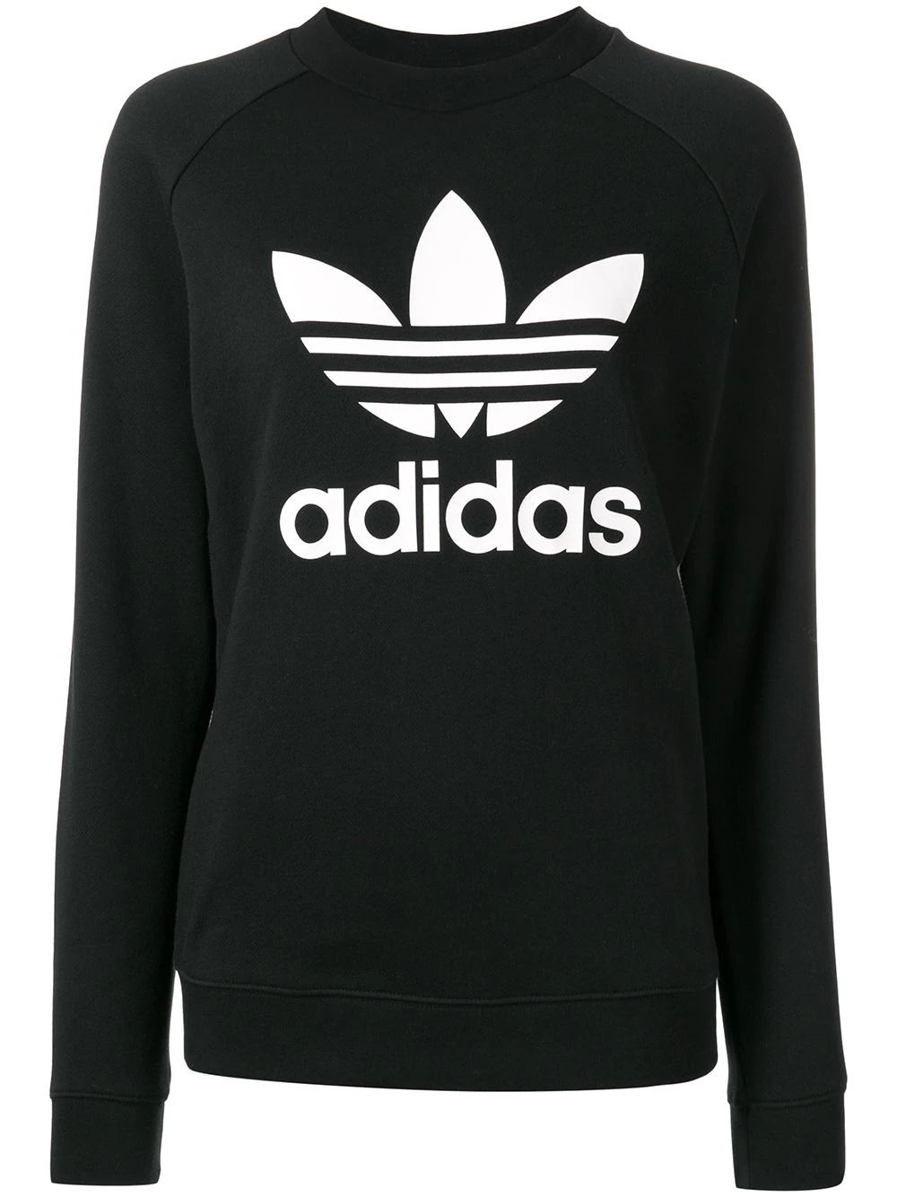 Adidas logo sweatshirt - Black | FarFetch US