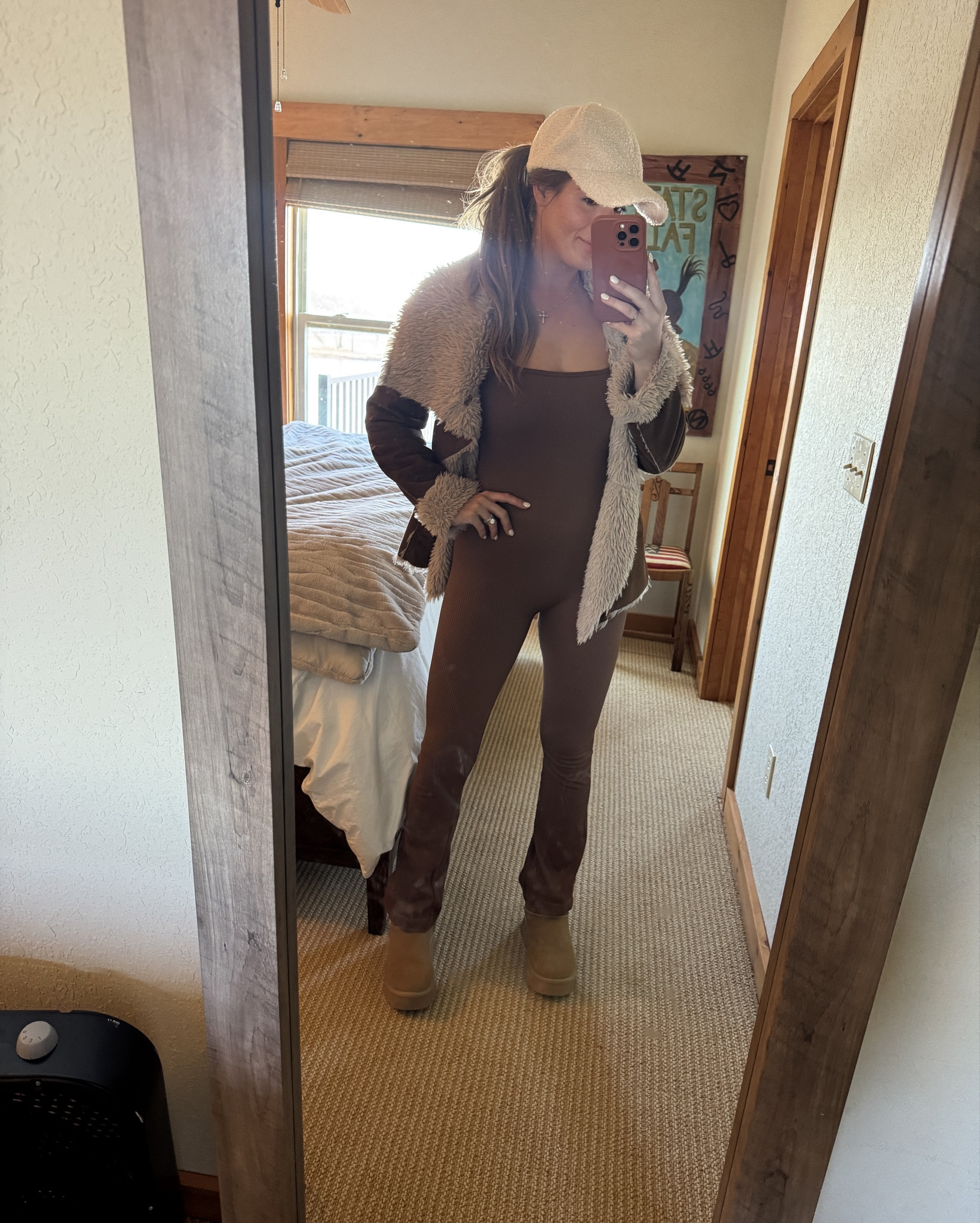 Wearing medium in ribbed flare jumpsuit 

#LTKStyleTip #LTKSeasonal #LTKFindsUnder100