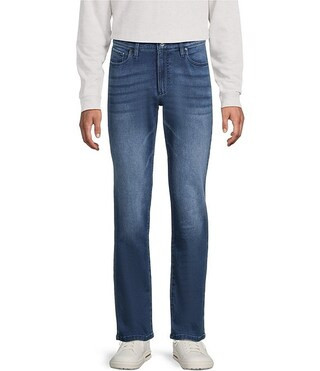 5-Pocket Medium Indigo Terry Pants | Dillard's