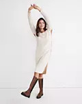 (Re)sourced Ribbed Midi Sweater Dress | Madewell