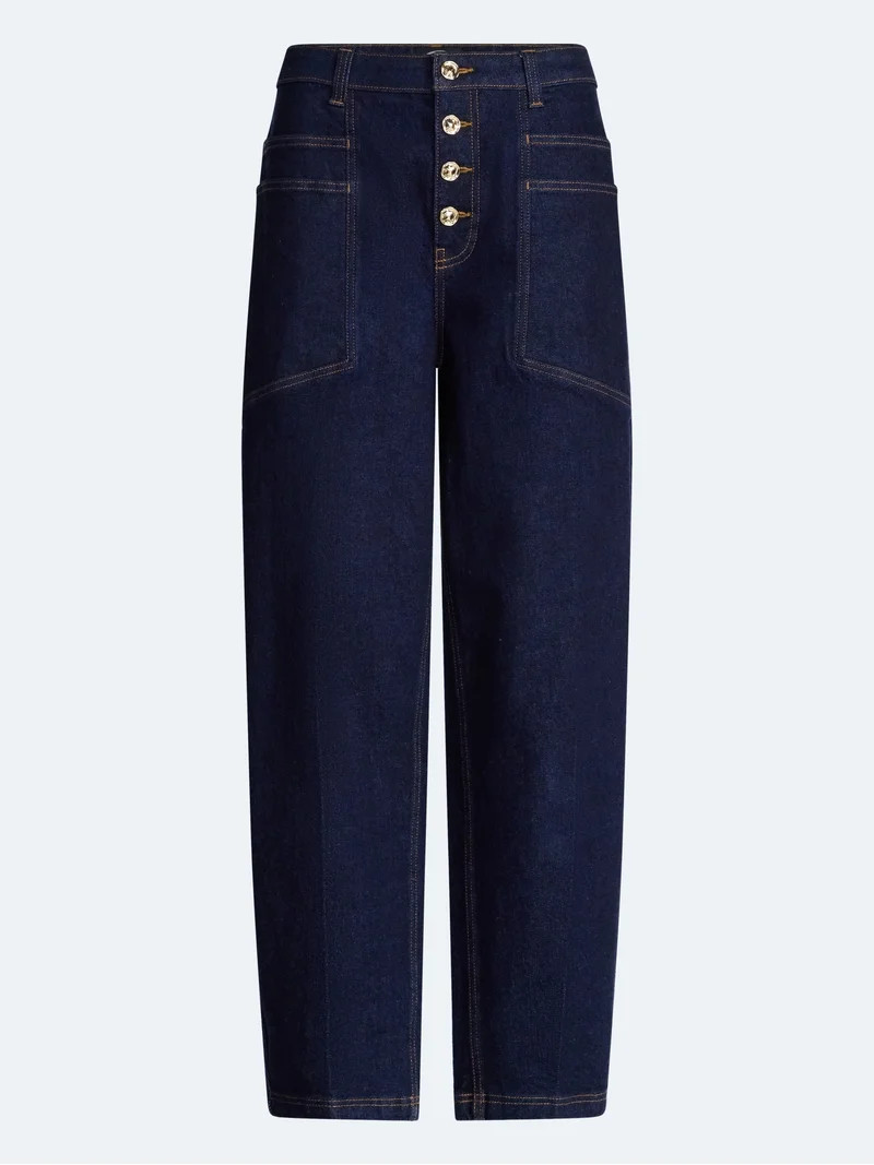 Scoop Women's and Women's Plus High Rise Tapered Leg Pants, Sizes 0-28W | Walmart (US)