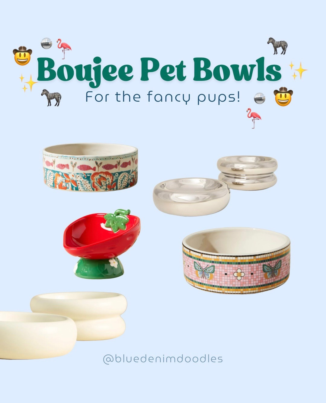 Can’t go wrong with a statement dog bowl 😍