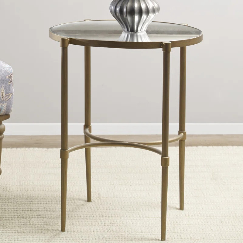Martha Stewart Lia Oval Antique Bronze Accent Table | Wayfair North America